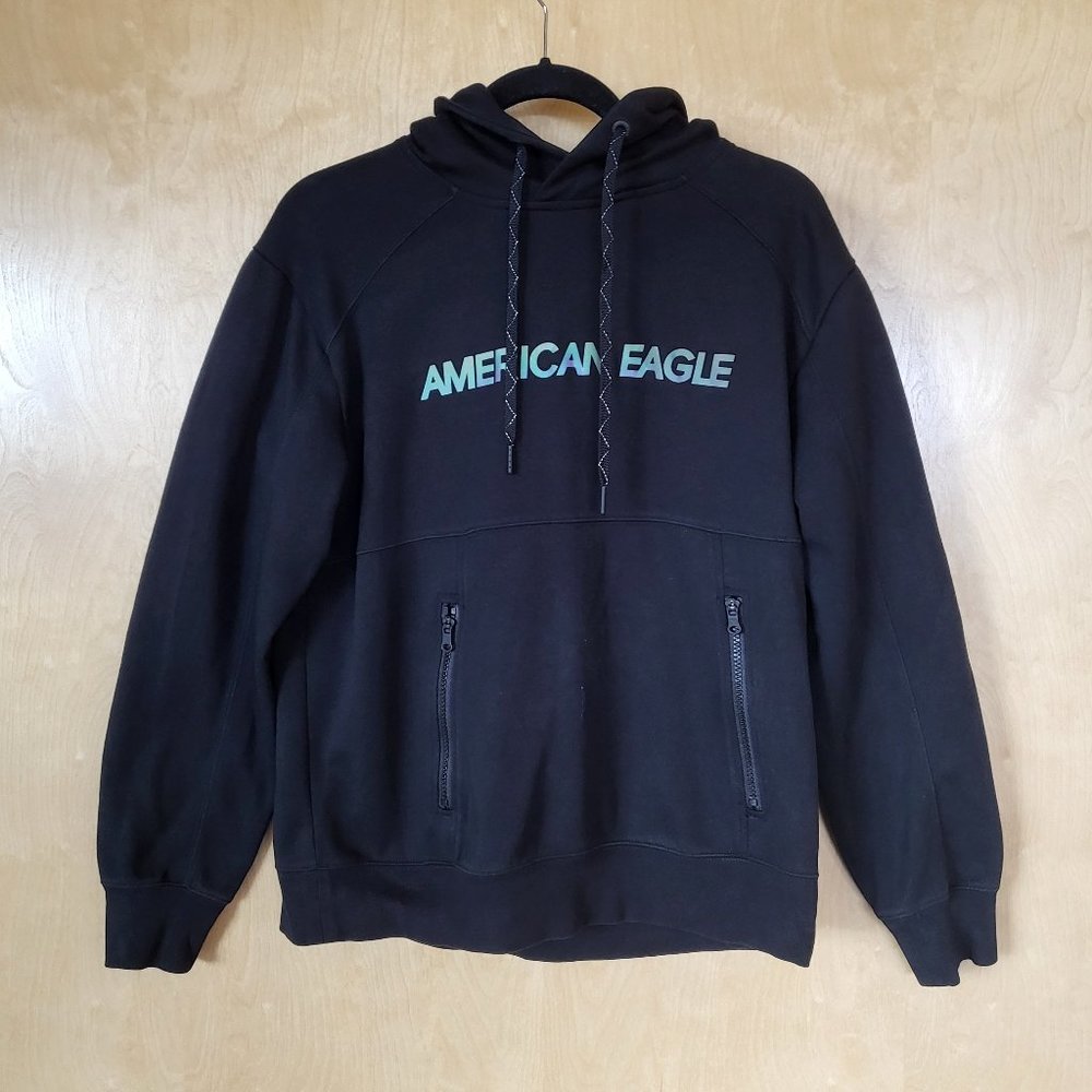 American Eagle AE Active Flex Hoodie Black Size Medium